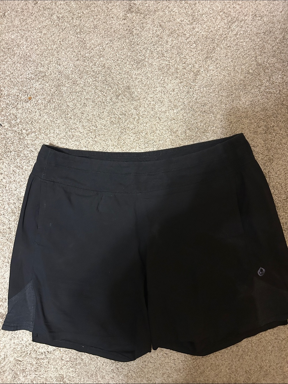 Women’s Black Athletic Shorts with Comfortable Waistband